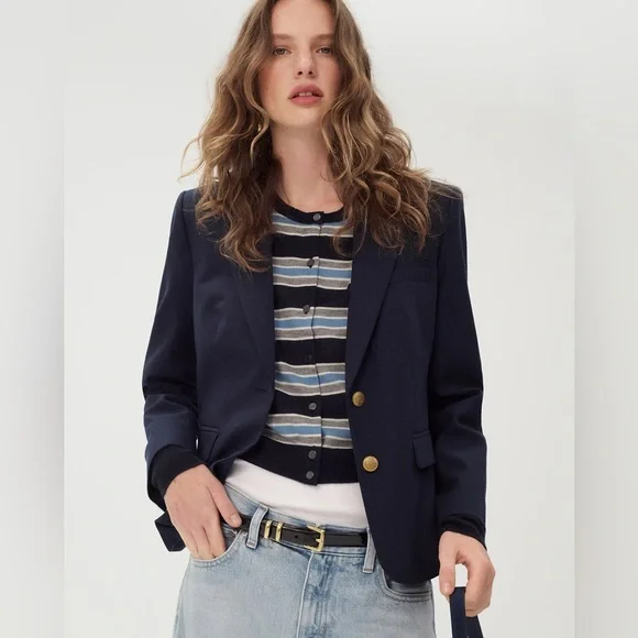 NWT J CREW Petite École blazer in Italian studio wool blend - Picture 2 of 5